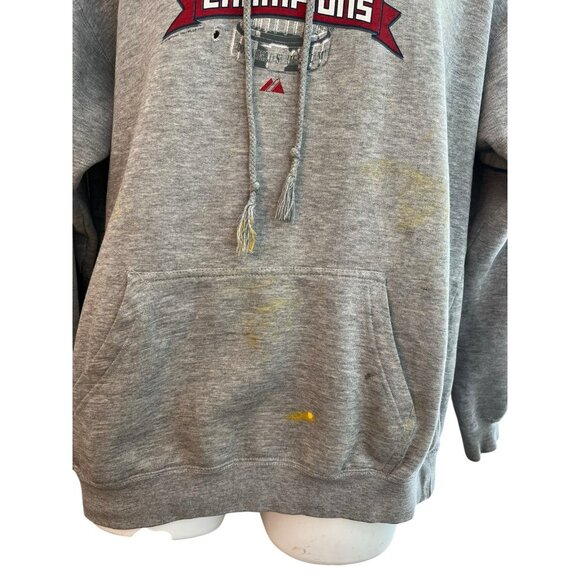 2007 Boston Red Sox World Series Champions Large Hoodie MLB Baseball Thrashed - Picture 3 of 8